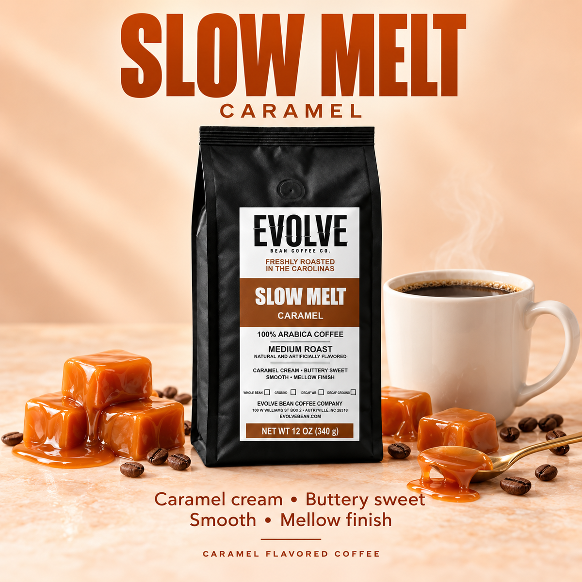 SLOW MELT — Caramel Flavored Coffee